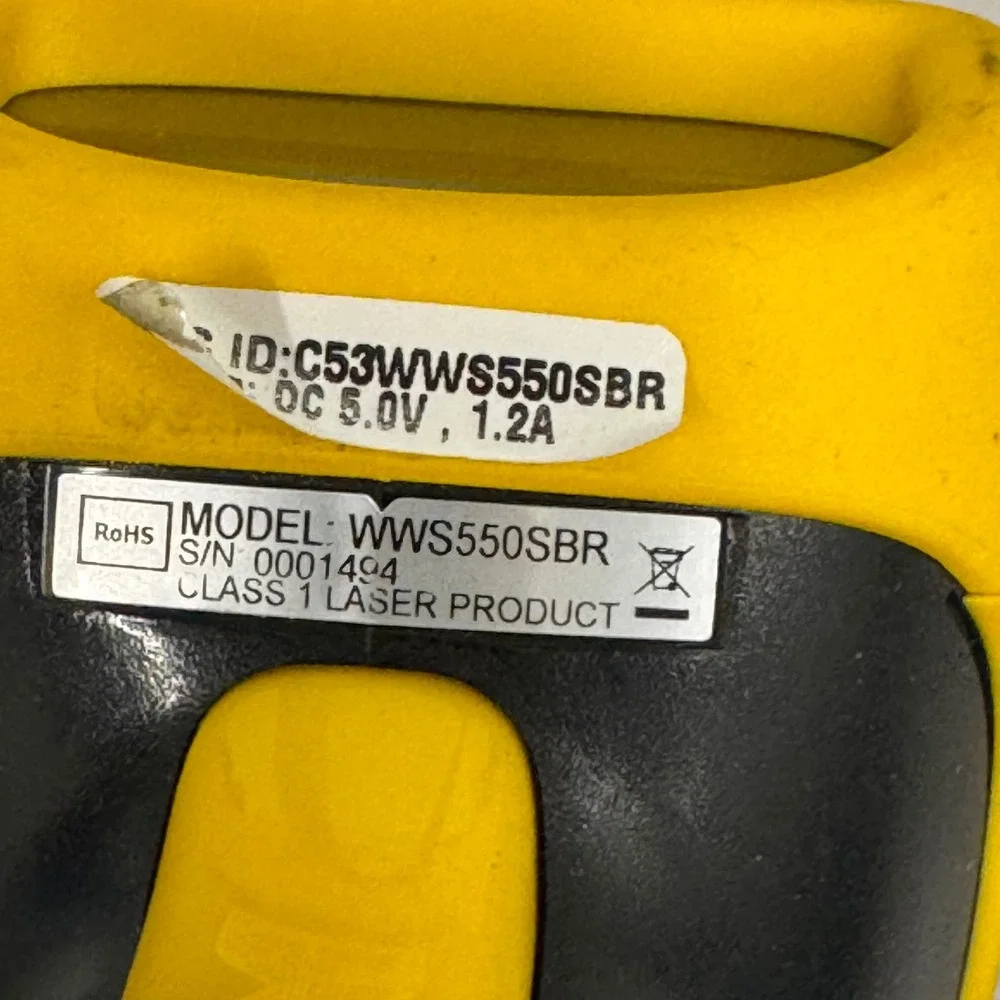 Wasp WWS550SBR Barcode Scanner WWS550 WWS550BT Class 1 Laser Product‎